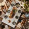 Trendables Plastic Plates for Party Fancy Plastic Dinner Plates For Guest 7.5 inch Dessert Plates & 10 Inch Thin Delicate Disposable Dinnerware Charger Plate Set